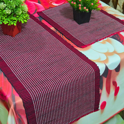 Handmade Cotton Table Runner Set – Design C