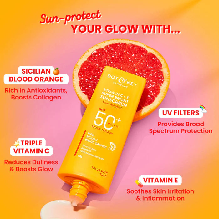 Vitamin C + E Sunscreen, SPF 50+ PA++++ (80gm)