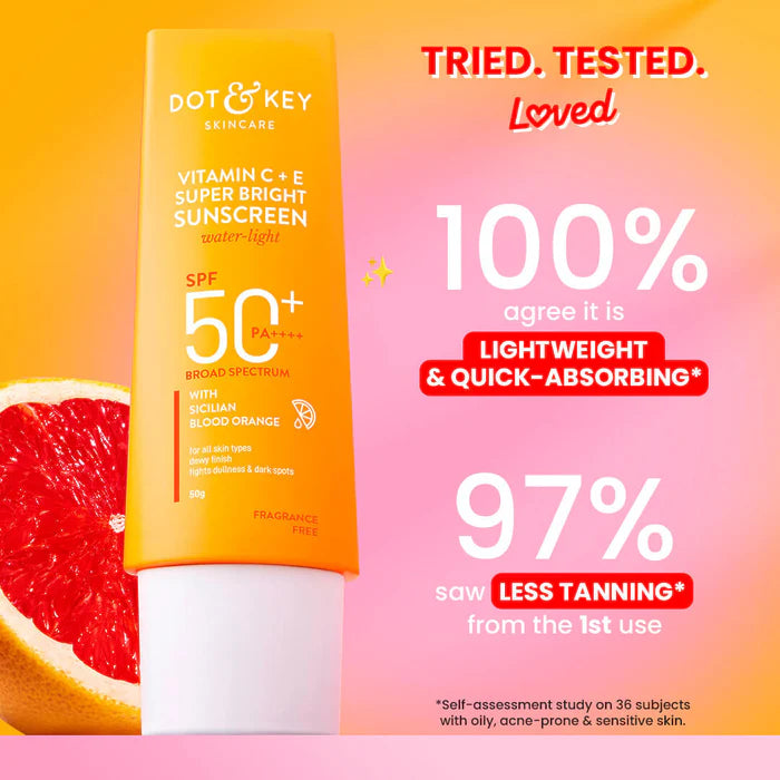 Vitamin C + E Sunscreen, SPF 50+ PA++++ (80gm)